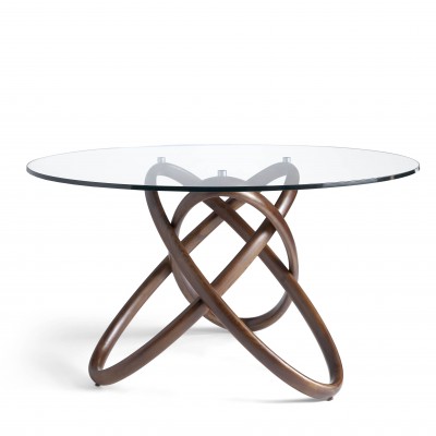 Masa dining design deosebit Walnut Wood, 140cm