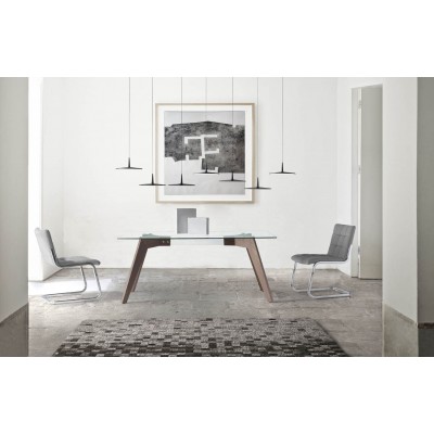 Masa dining design deosebit Walnut Wood, 160x95cm