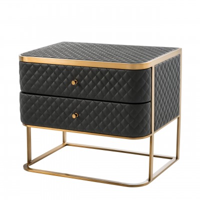 Masuta laterala/ Noptiera cu 2 sertare design LUX Monfort