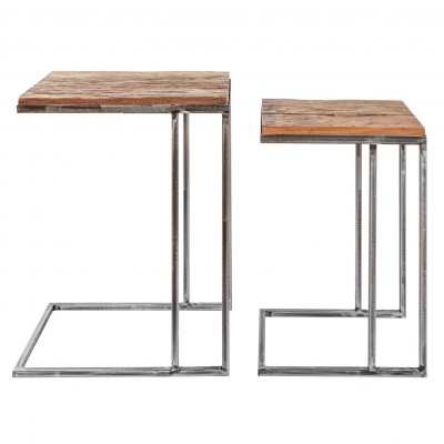 Set de 2 masute design industrial Barracuda