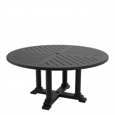 Masa pentru interior si exterior Bell Rive negru, 160cm 