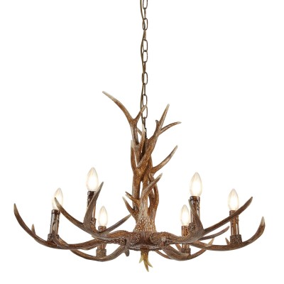 Candelabru deosebit stil rustic Stag 6L