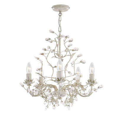 Lustra decorativa stil clasic Almandite 5L crem auriu