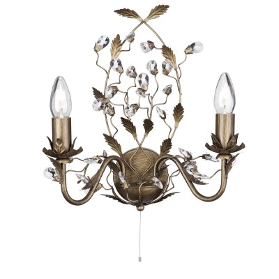 Aplica perete decorativa stil clasic Almandite maro auriu