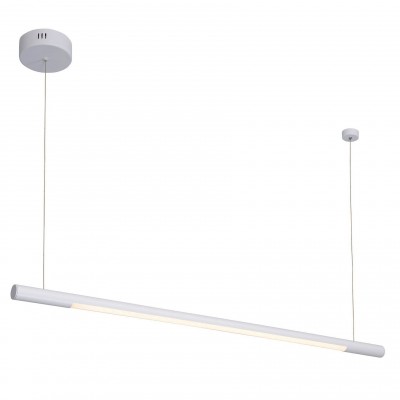 Lustra LED liniara, suspendata Organic 100cm, alb