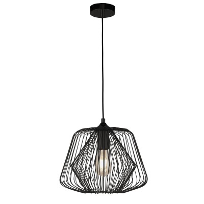 Lustra / Pendul design modern minimalist Bell Cage negru