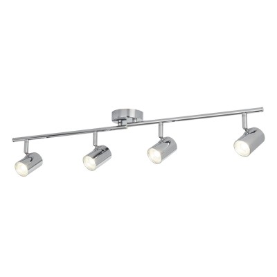 Lustra LED cu 4 spoturi directionabile Rollo crom