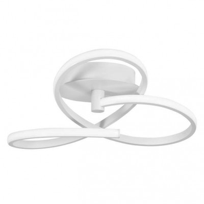 Lustra aplicata LED design modern Fusion, alb