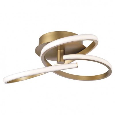 Lustra aplicata LED design modern Fusion, auriu