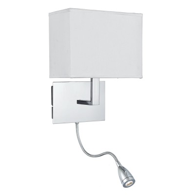 Aplica moderna eleganta cu reader Led Wall crom