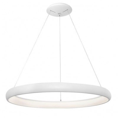 Lustra LED dimabila, design modern Albi alb, 81cm