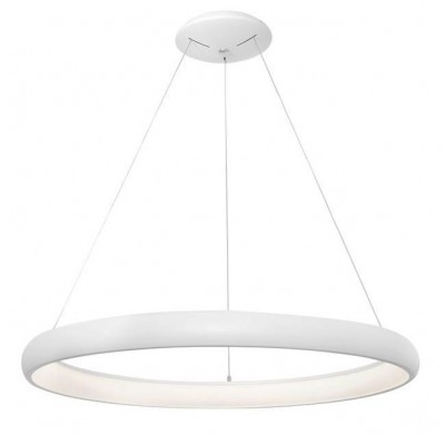 Lustra LED dimabila, design modern Albi alb, 81cm