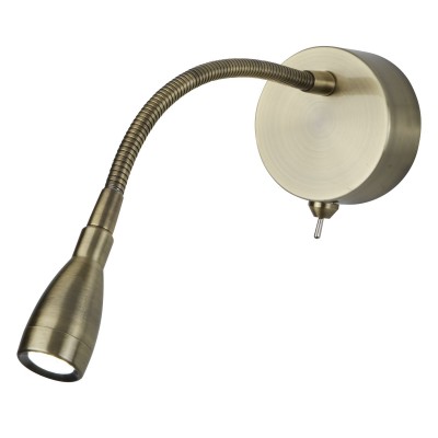 Aplica cu reader LED design minimalist Wall alama antic