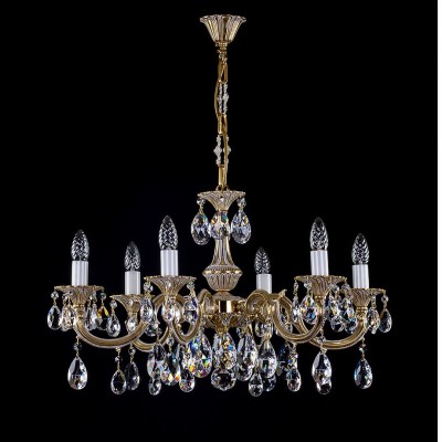 Candelabru 6 brate Cristal Exclusiv ALICE VI. WHITE GOLD