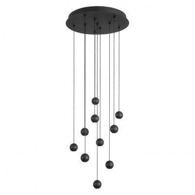 Lustra LED moderna cu 10 pendule Nocci negru