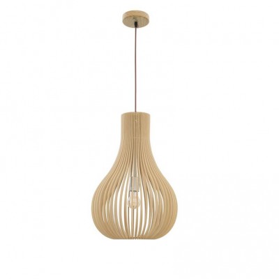 Lustra moderna decorativa design lemn natural Soho