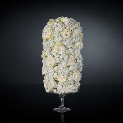 Aranjament floral design LUX CYLINDER ROSES