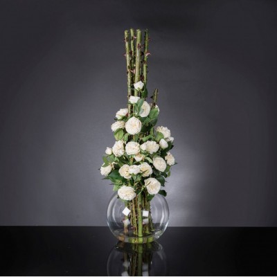 Aranjament floral mare design LUX PENELOPE COLUMN ROSES
