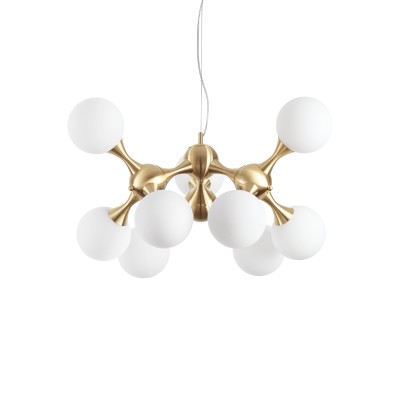 Lustra design modern NODI SP9 OTTONE SATINATO