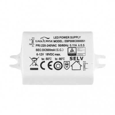 Driver LED 6W / 6-12V pentru spoturi LED