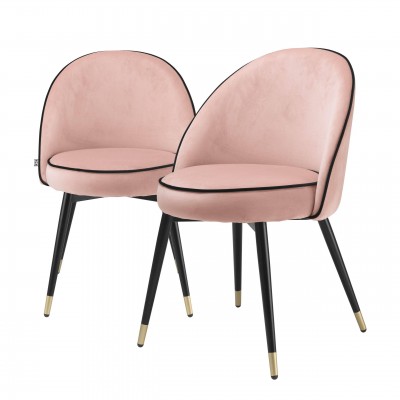 Set de 2 scaune design LUX Cooper, nude