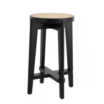 Scaun de bar design modern Dareau, negru H-67cm