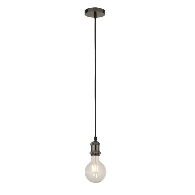 Pendul design modern minimalist SUSPENSION crom negru