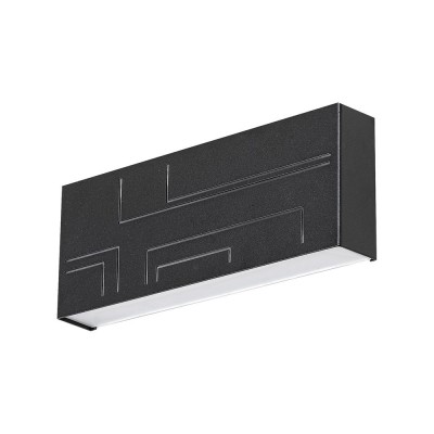 Aplica LED pentru iluminat exterior cu protectie IP65 negru Maribor