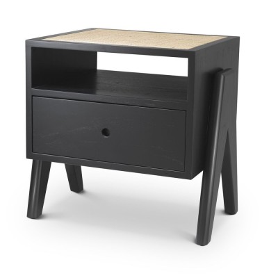 Noptiera design modern LUX Latour, negru