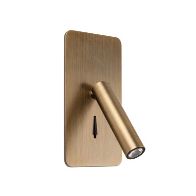 Aplica cu reader LED minimalista SUAU bronz