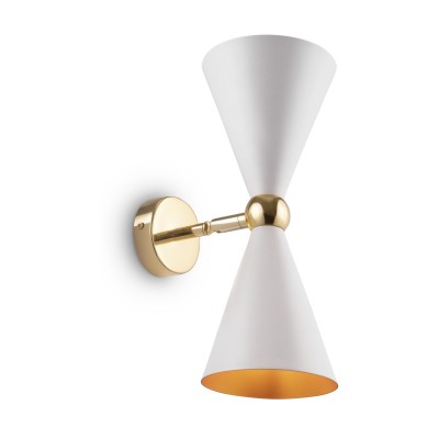 Aplica de perete design decorativ Vesper alb/auriu