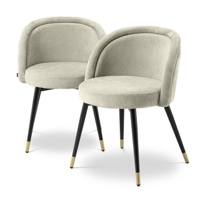 Set de 2 scaune design LUX Chloe, clarck sand