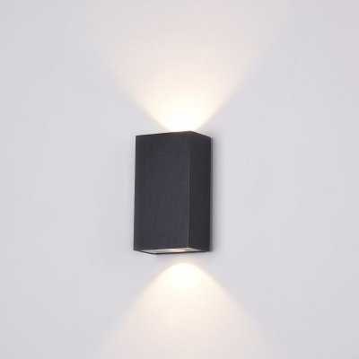 Aplica LED pentru iluminat exterior design modern Times Square IP54  negru