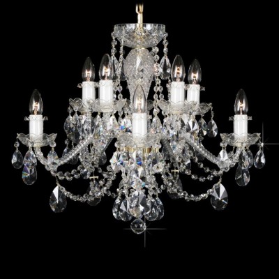 Lustra, Candelabru 10 brate cristal Bohemia