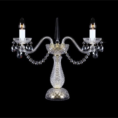 Veioza, lampa de masa cristal Bohemia cu 2 brate, S31 006/02/1-A