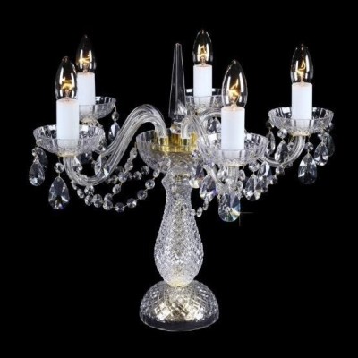 Veioza, lampa de masa cristal Bohemia cu 5 brate, S31 006/05/1-A