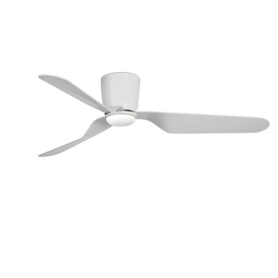 Lustra LED cu Ventilator si telecomanda design modern PEMBA alb