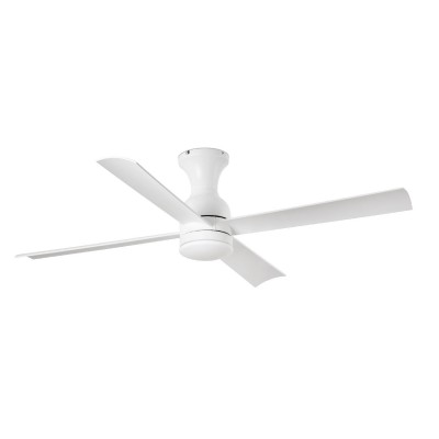 Lustra LED cu Ventilator si telecomanda design modern FRASER alba