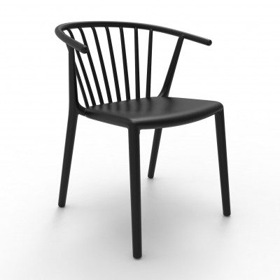 Set de 2 scaune interior / exterior din polipropilena Woody