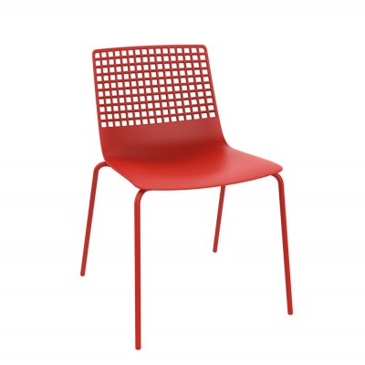 Set de 2 scaune din polipropilena si metal WIRE 4 LEGS