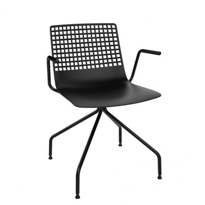 Set de 2 scaune din polipropilena si metal WIRE SPIDER ARMCHAIR