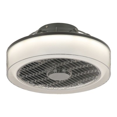 Lustra LED cu ventilator si telecomanda design modern Dalfon, 39,5cm