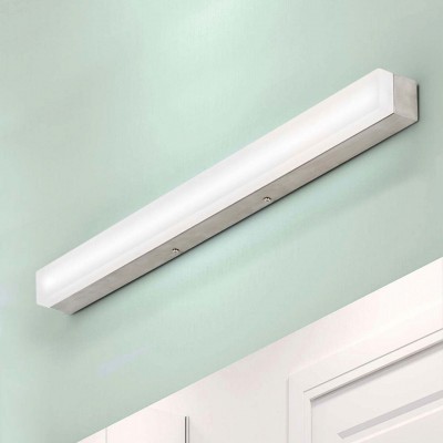 Aplica liniara LED pentru oglinda baie Ledina, satin chrome finish, 75cm