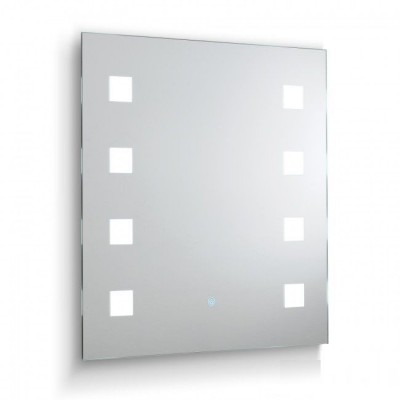 Oglinda baie cu iluminat LED dimabil, protectie IP44 Fame 60x65cm
