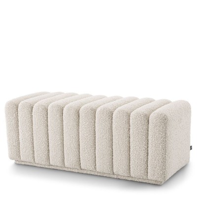 Bancheta design LUX Bente, boucle crem