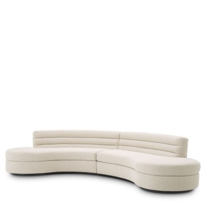 Canapea design modern Lennox, boucle crem