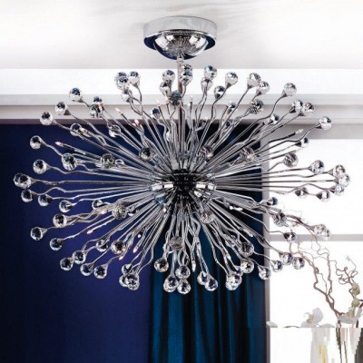 Lustra cristal Swarovski Spectra design modern de lux GALAXY 42L crom