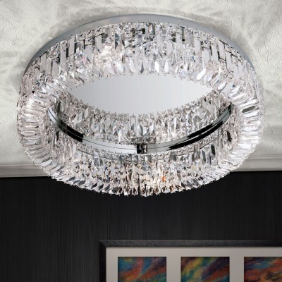 Lustra aplicata cristal Schöler design modern de lux Ring 60cm chrome plated