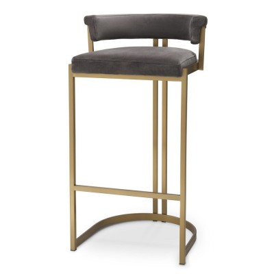 Scaun bar design LUX, Bar Stool Dante, gri