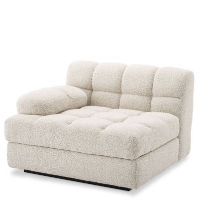 Canapea, Modul stanga design elegant LUX Dean left, boucle crem